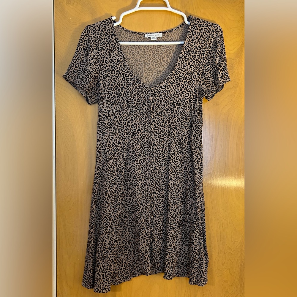 American Eagle cheetah print dress size S
